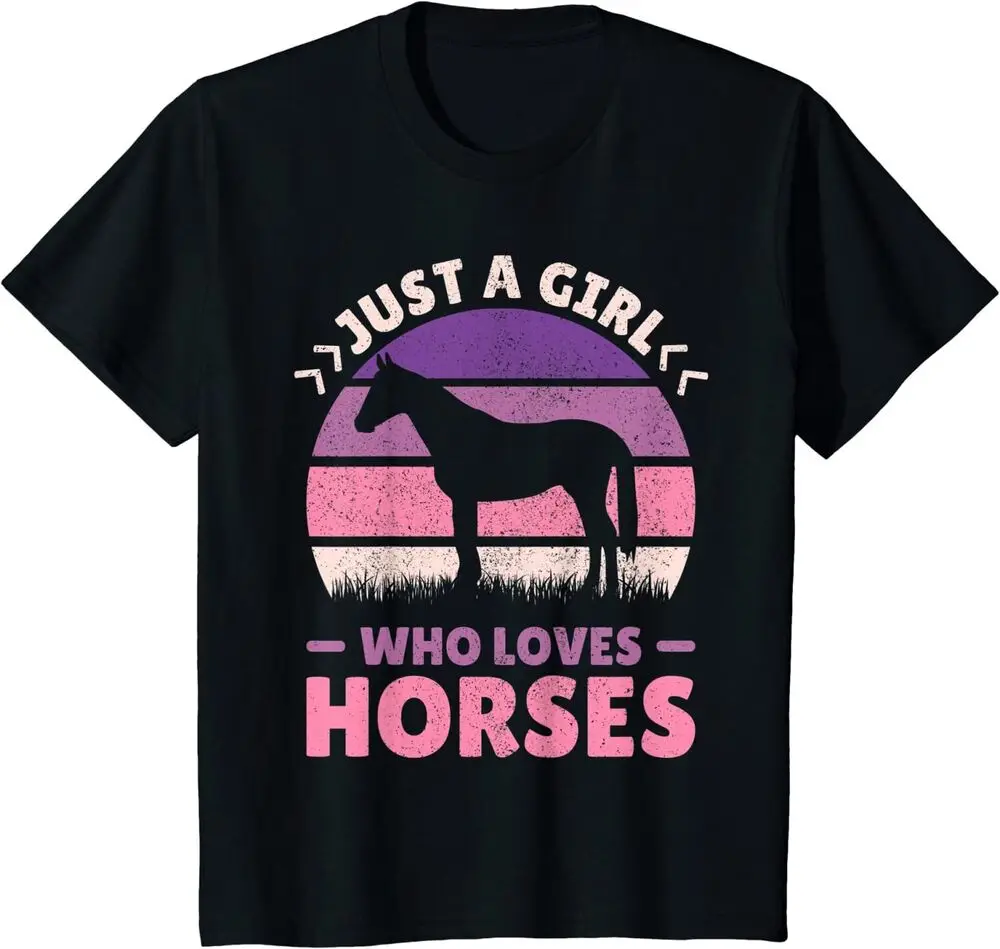 

Just A Girl Who Loves Horse Stuff Horse Lovers Gift Youth Unisex T-Shirt