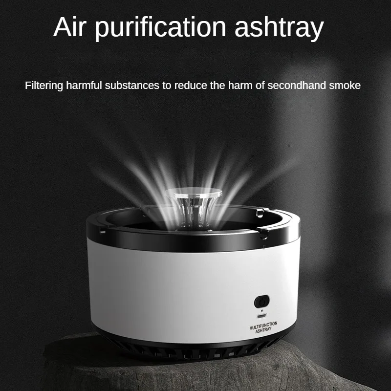 

Smart Ashtray Desktop Air Purifier Home Office Car Smoke Filter