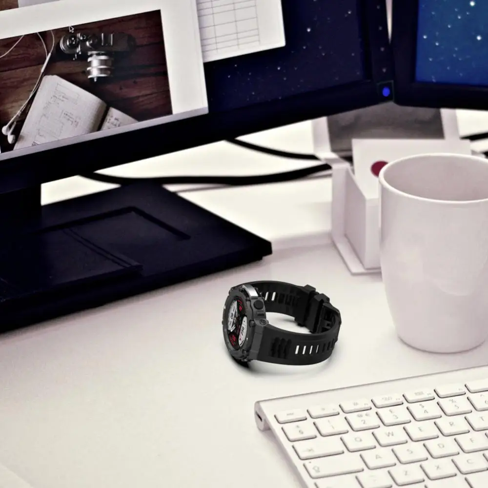 

Breathable Watch Bracelet Multi-color Silicone Strap Sweat-proof Multi-color Breathable Watchband Band Accessories With Tool