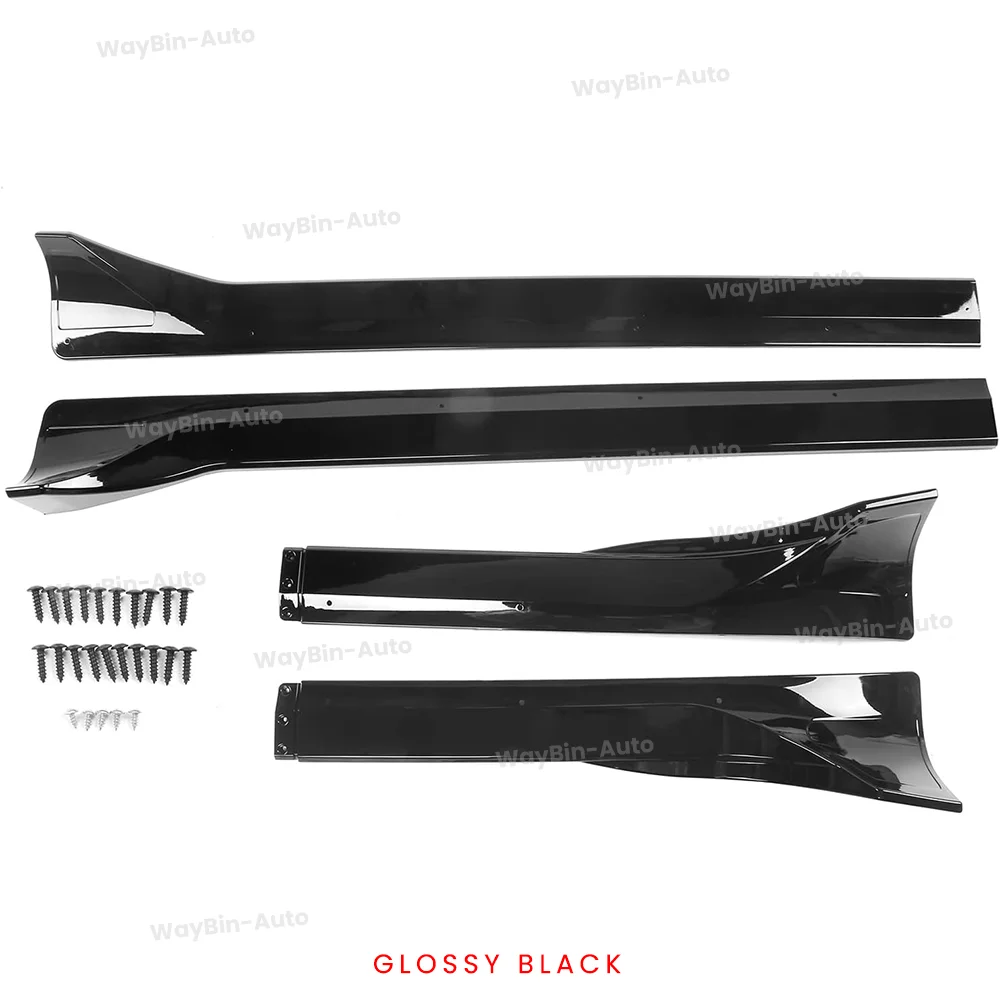 

Боковые юбки для Tesla Model 3 Y 2017-2023, модель 3, Highland, стиль печати из углеродного волокна, ABS-пластик, удлинитель боковой юбки, разветвитель