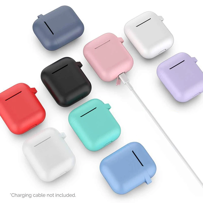 

Silicone Protective Case For Apple AirPods 2/1 Cover Wireless Bluetooth Earphone Accessories For Airpods 1/2 Charging Box Shell