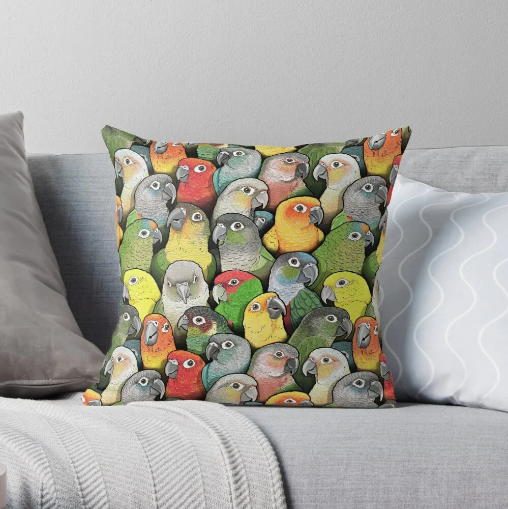 

Colour of Conures Throw Pillow Pillow Case Polyester Home Decora Pillowcases Throw Pillow Case kussensloop almohada poszewka