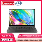 Ультратонкий ноутбук lenovo YOGA 14s, OLED экран, intel i7-11370H 16 Гб ОЗУ 512 ГБ SSD компьютер Windows 10 2,8 K 90 Гц