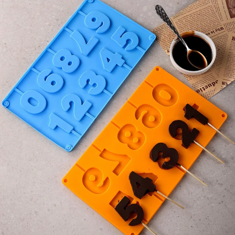 

Silicone Mold 0-9Numbels DIY Craft Digital Number Mould Cake Decorating Tools Chocolate Cupcake Baking Accessories