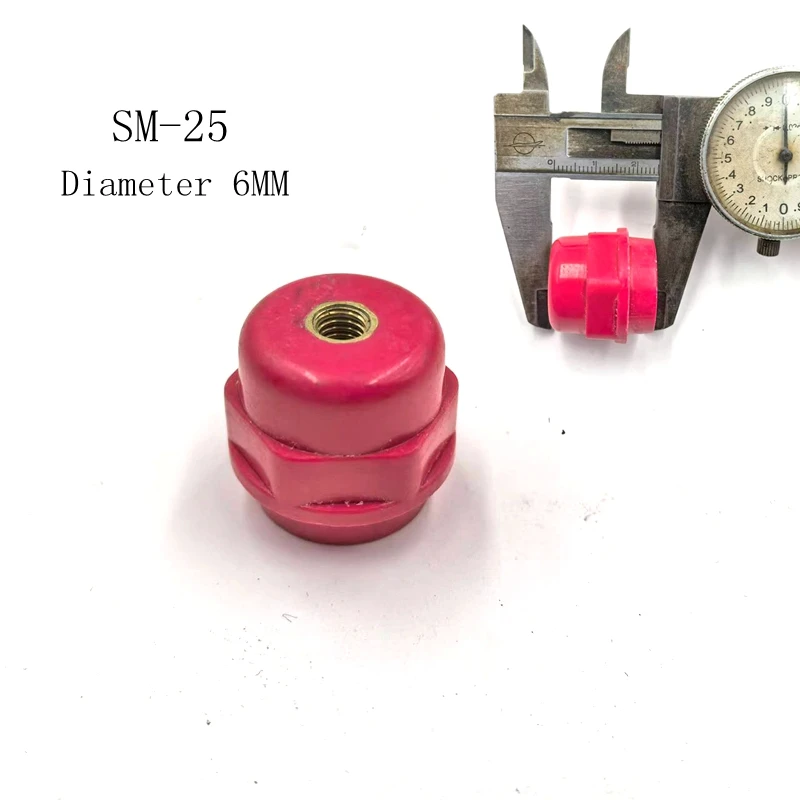 

SM-25 SM-30 SM-35 5 шт. диаметр 6 мм 8 мм красная смола улучшенный водостойкий изолятор для поддержки шин