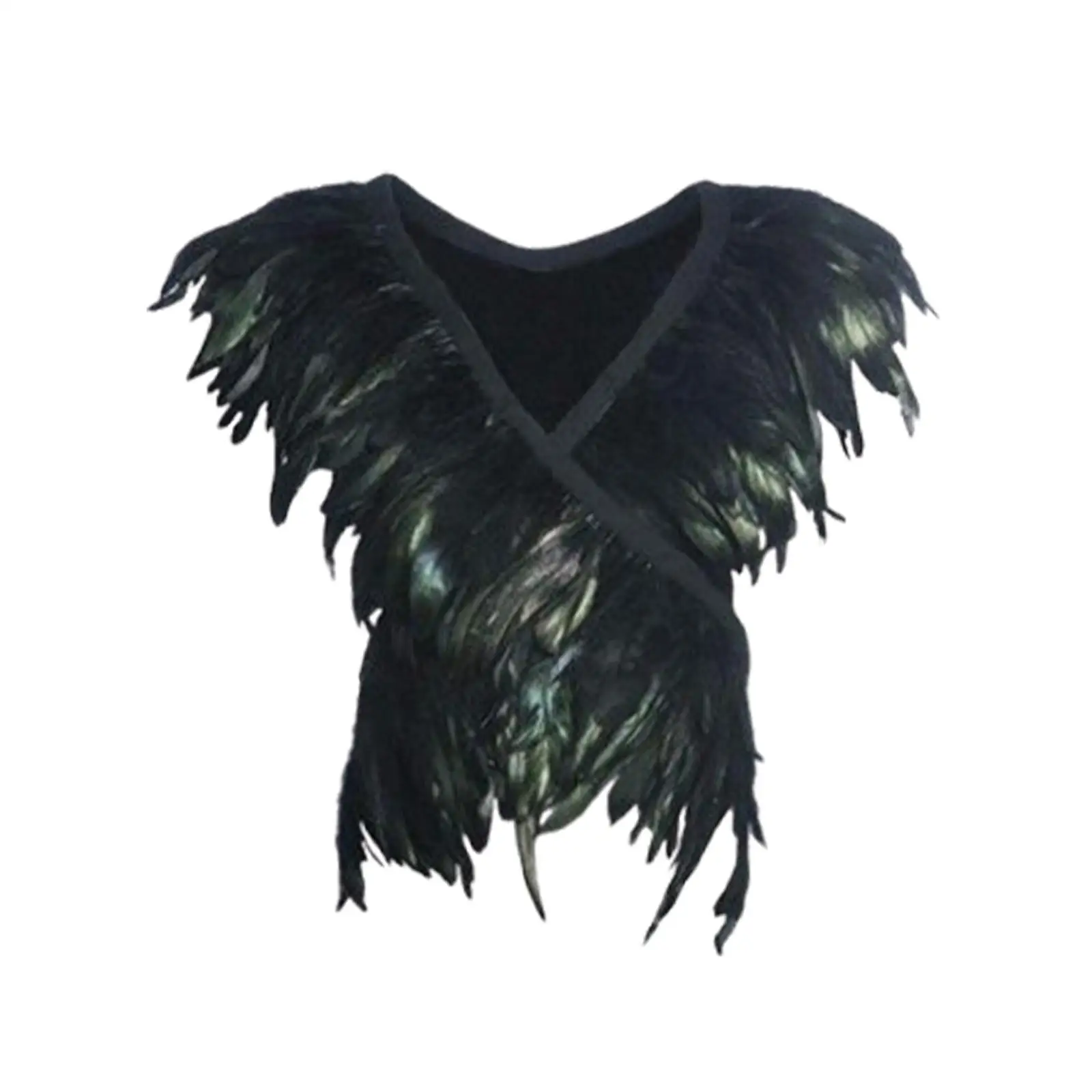 Шаль с искусственными перьями карнавальный костюм легкая накидка шаль для