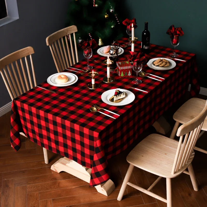 

Скатерти для стола прямоугольные украшения на день рождения и Рождество складные кофейные скандинавские гостиничные столовые из хлопка и льна