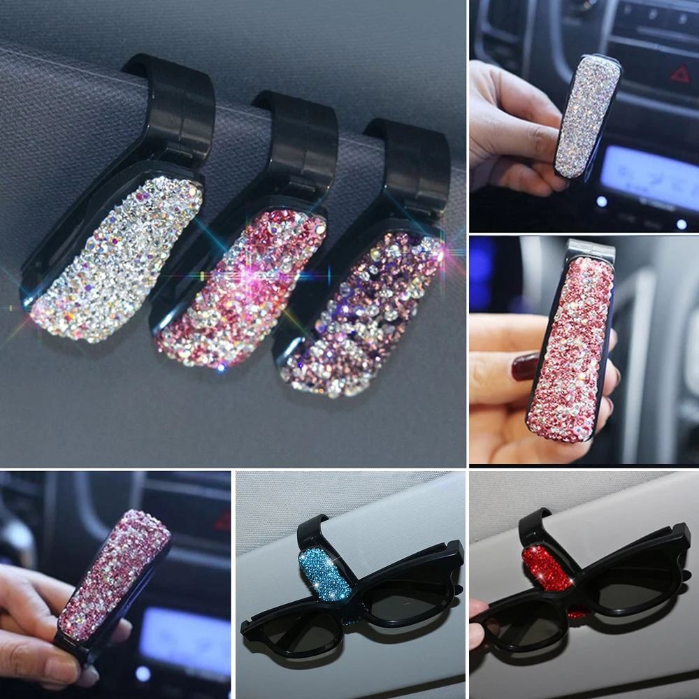 

Car Eyeglass Holder Glasses Storage Clip For Audi Bmw Benz Auto Interior Organize Accessories Car Sunglasses Holder