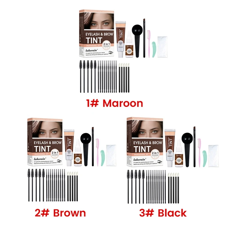 Lakerain обновленный набор для ресниц и бровей 2 в 1 натуральных густых долговечных