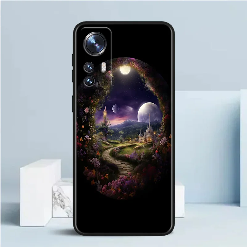 Красивый черный чехол для телефона Алиса в стране чудес Xiaomi Mi 11 12 13 14 Pro Lite X T