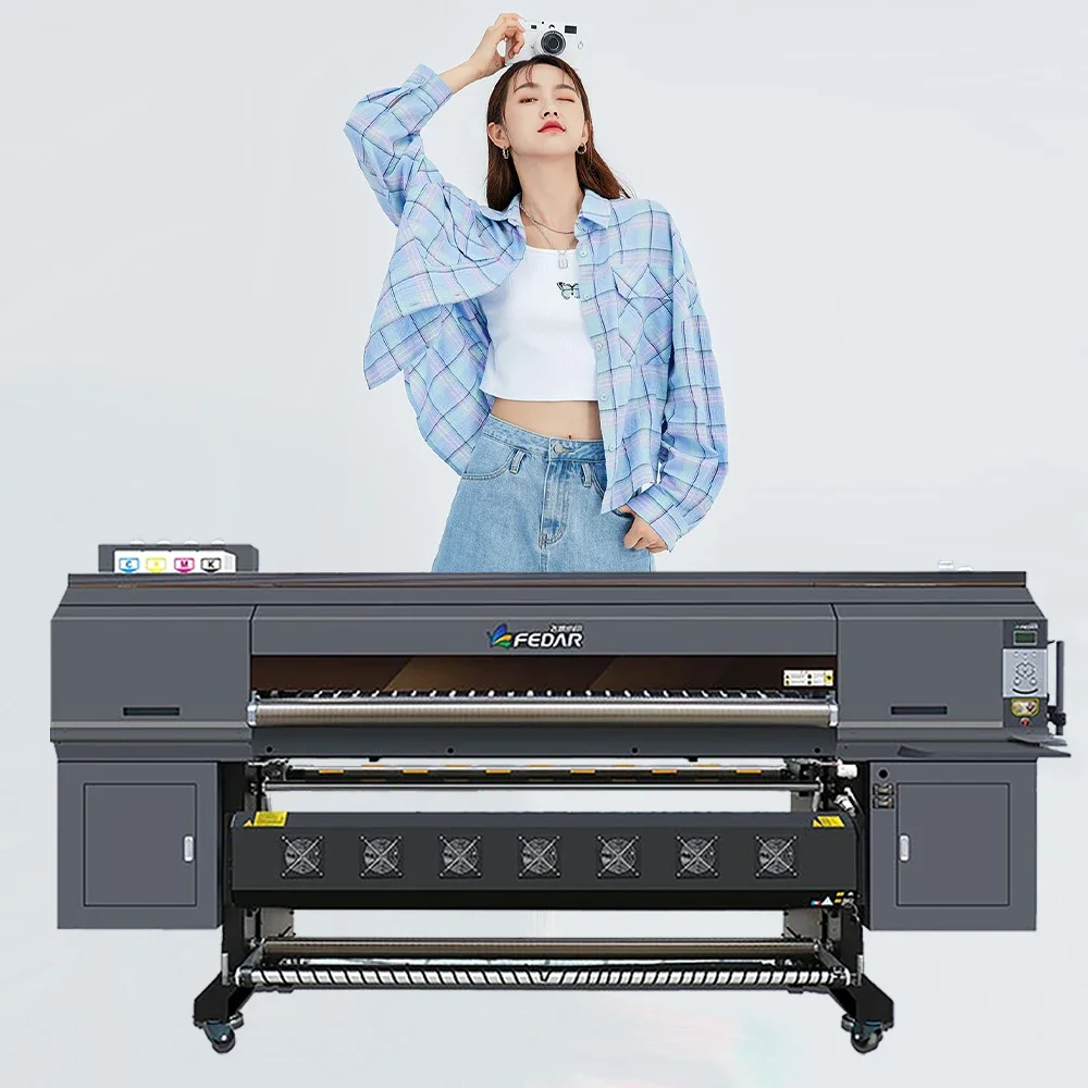 Установка на 8 печатающих головок I3200 1 9 м сублимационный принтер цифровой цена