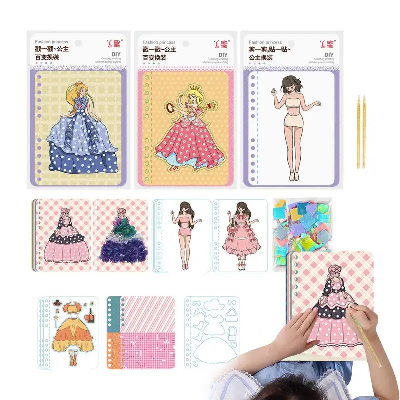 

Poking Art For Kids Drawing Book DIY Craft Kit Poking Crafts Drawing Book Craft Kit Sensory Toys Hand-Painted Art Educational To