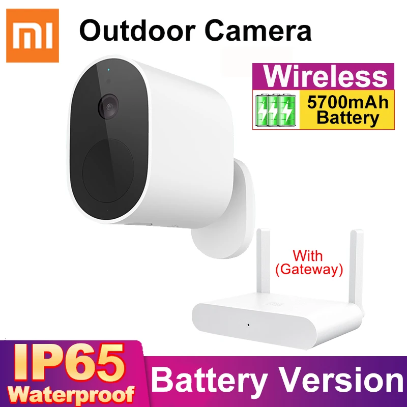 Xiaomi Smart Wireless Outdoor Camera 5700mAh Battery Mi Home 1080P 130° WiFi Video Surveillance Webcam Human Detect Night Vision