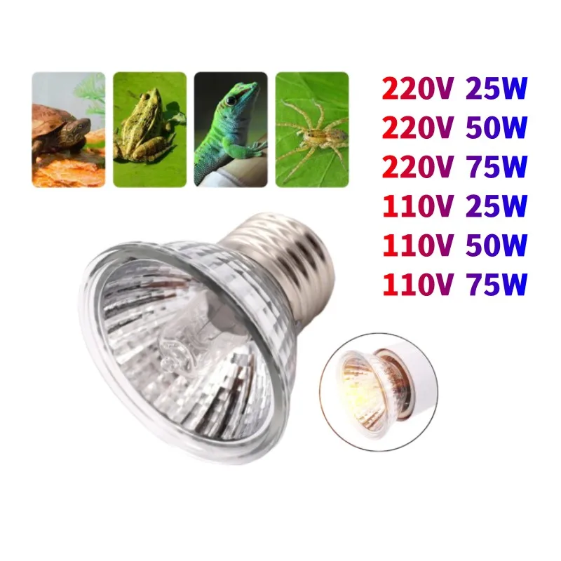 

Лампа для рептилий 25/50/75W UVA + UVB Pet нагревательная лампа, черепаха, Basking, ультрафиолетовая лампа, амфибии, ящерицы, регулятор температуры, ЕС/США