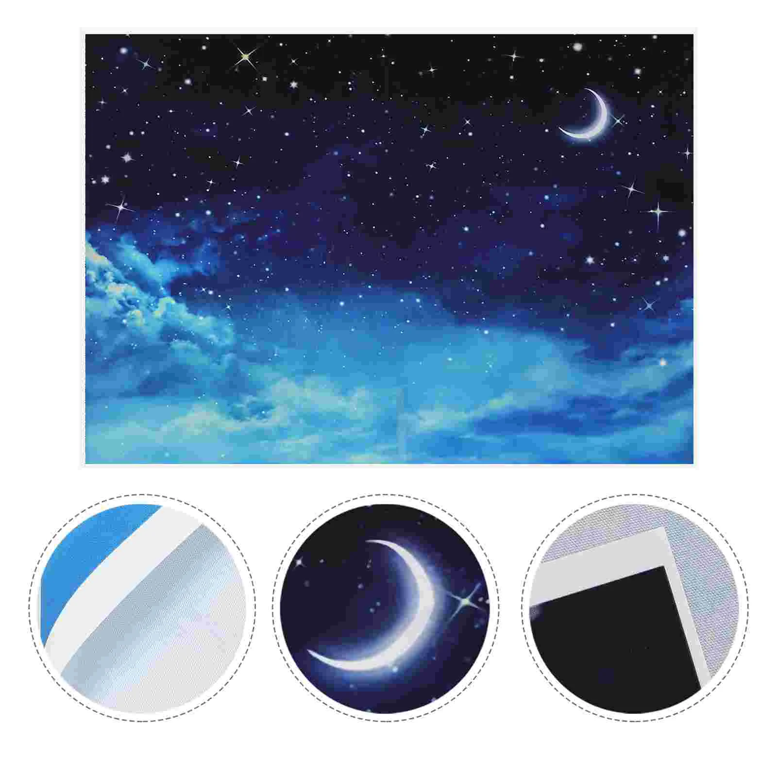 

Backdrop Background Night Photo Cloth Party Sky Props Banner Elegant Space Table Cover Starry Wall Photocall Studio Baby