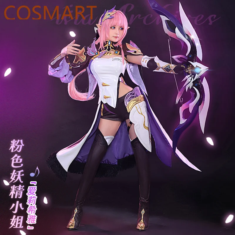 

Anime Honkai Impact 3 Elysia Miss Pink Suit Elegant Game Dress Uniform Cosplay Costume Halloween Party Outfit Women Cos Clothing