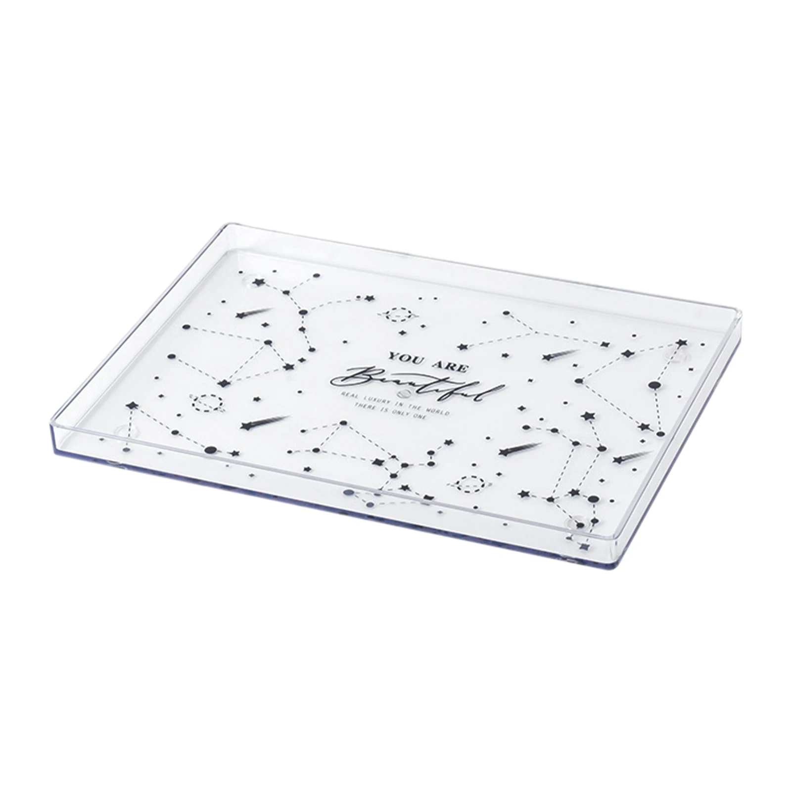 

Bedroom Serving Tray Spill Proof Breakfast Countertop Decorative Rectangular Lightweight Living Room Home Tea Multifunction Food