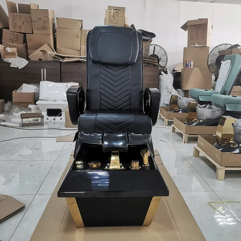 Современное оборудование для салона красоты Φ роскошный черный стул педикюра