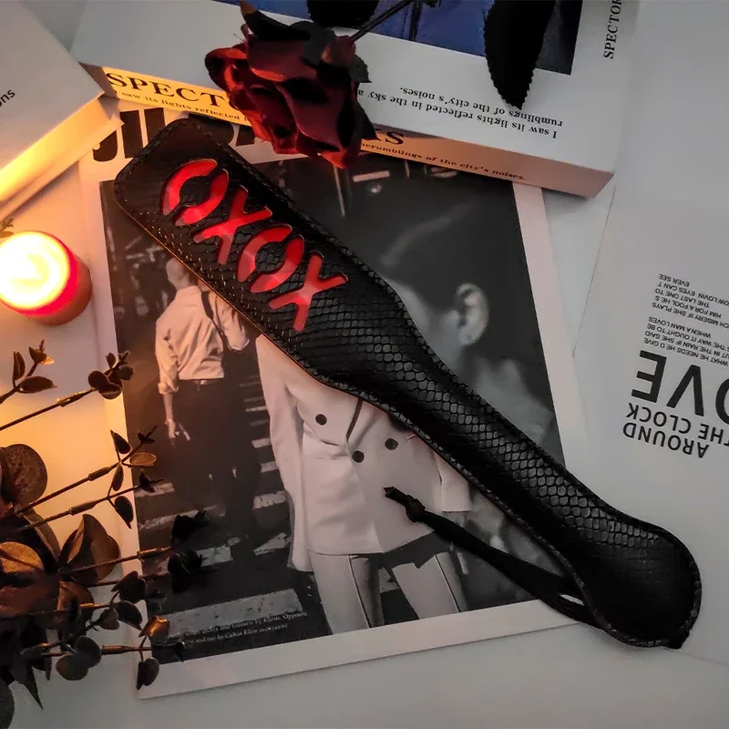 Spanking XOXO Paddle для взрослых секс-удовольствие кнут из искусственной кожи и