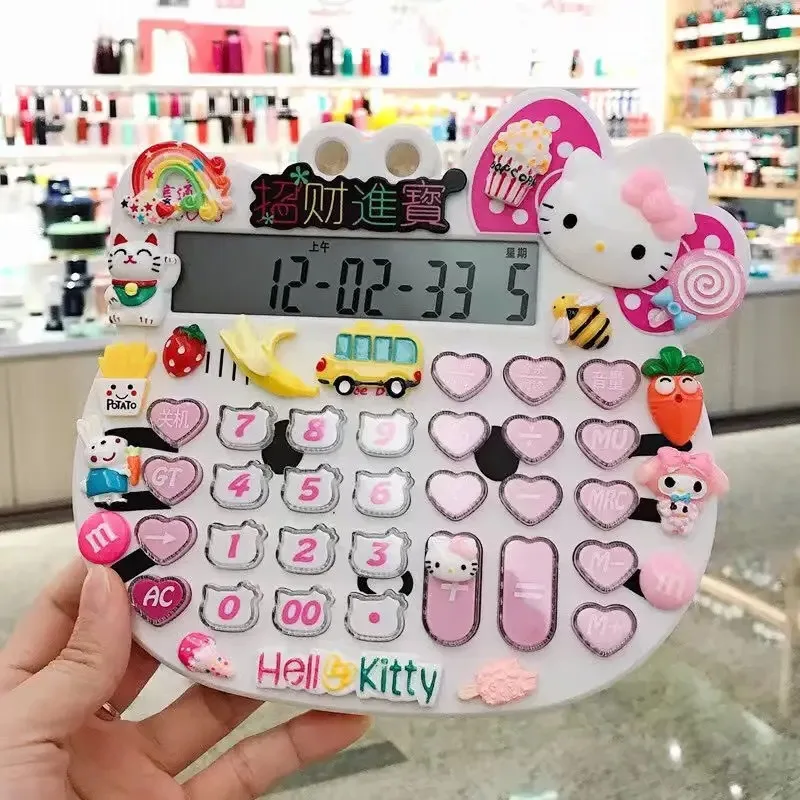 Sanrio Hello Kitty Kuromi калькулятор мультфильм милый детский голосовой студенческий