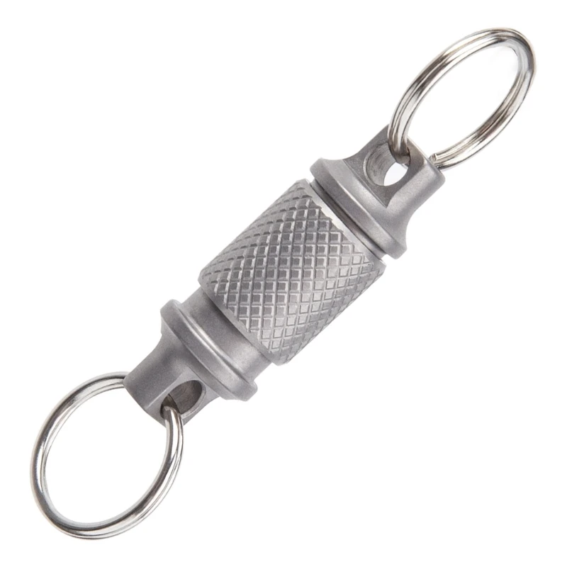 

594C Alloy Keychain for Waist Belt Car Multifunctional Accessory Double-end