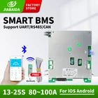 Система управления литий-железо-фосфатными аккумуляторами JBD 17S Smart Bms Bluetooth 100 Amp Bms для 3,7 в литиевых аккумуляторов 60 А 80 А