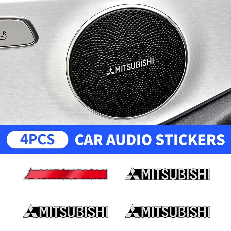 Алюминиевые автомобильные аудионаклейки Harman/Kardon для Mitsubishi Ralliart Outlander Pajero Lancer ASX