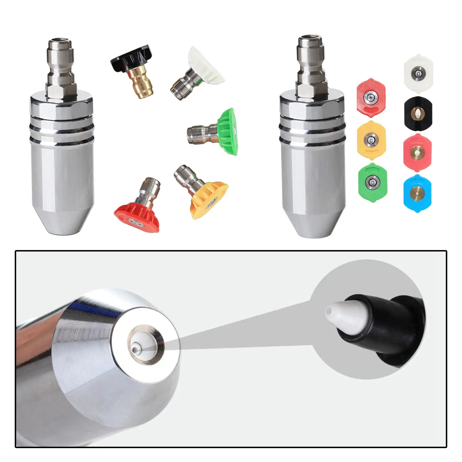 Вращающаяся насадка Насадка для мойки мощности Керамический сердечник 1/4 дюйма