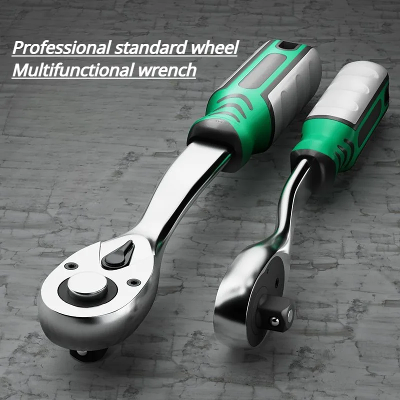 

72 Teeth Drive Swivel Ratchet Wrench 1/4" 3/8" 1/2" Steel High Torque Ratchet Socket Quick Wide Used Hand Tools