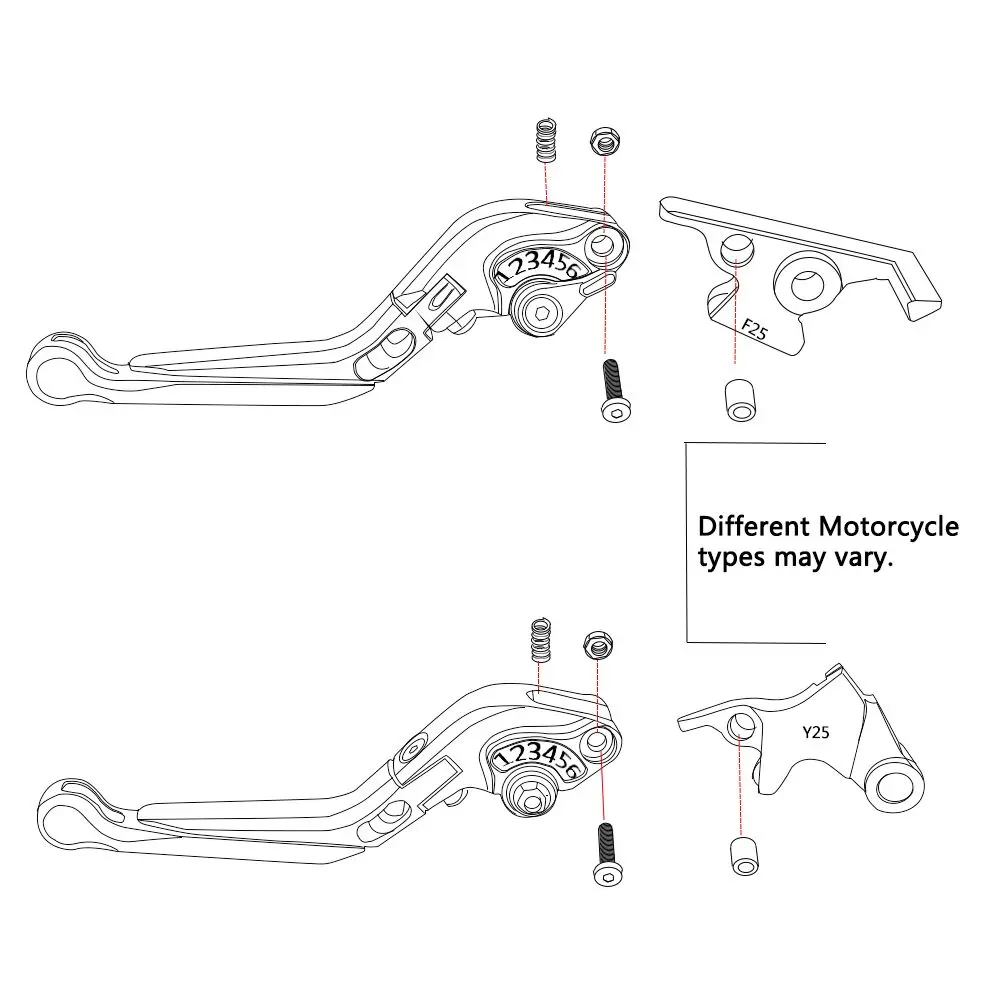 Фото Motorcycle Extendable Scooter Brake Clutch Levers Handlebar For APRILIA SR MAX SRMAX 300 SRMAX300 2011-2016 2015 2014 2013 2012 №5