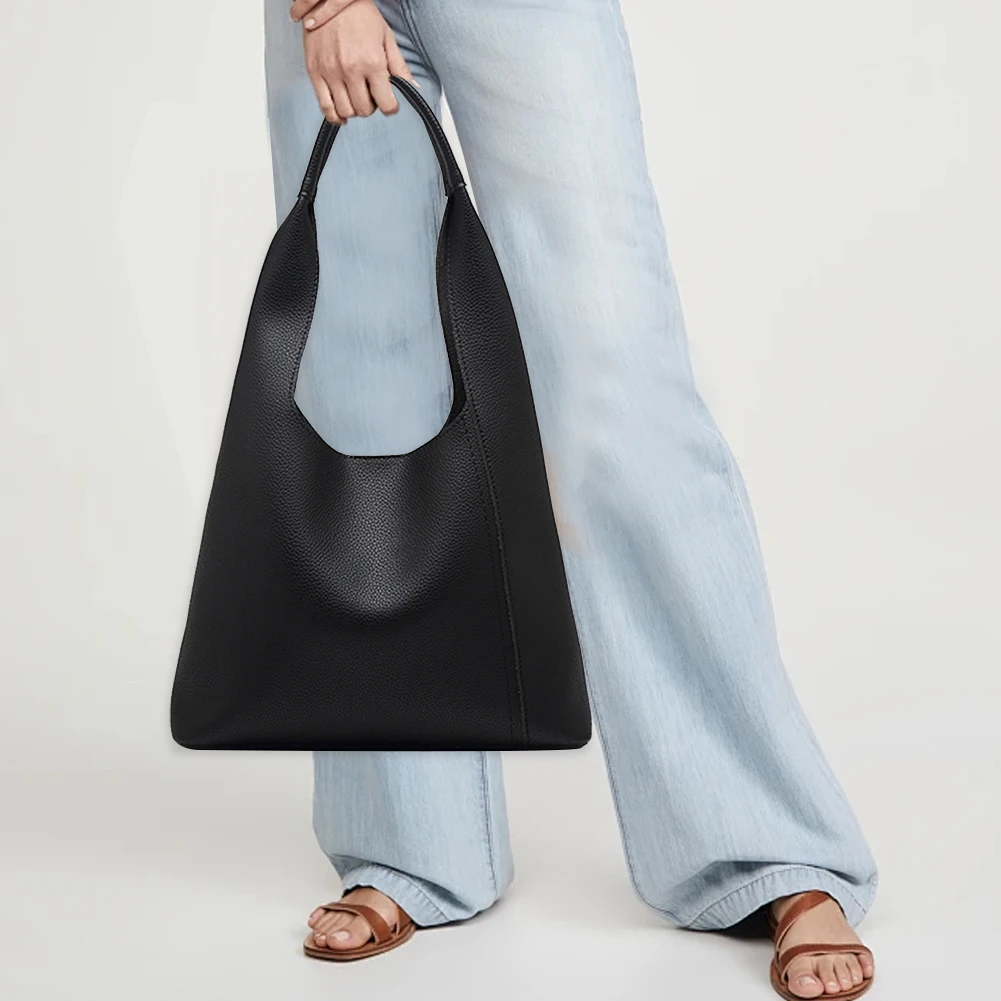 Сумка-хобо с напуском для женщин сумка магнитной застежкой и верхней ручкой