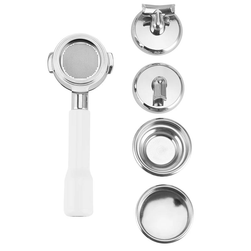 

Coffee Bottomless Portafilter 58Mm E61 Replacement Filter Basket Espresso Machine Accessory Barista Tools