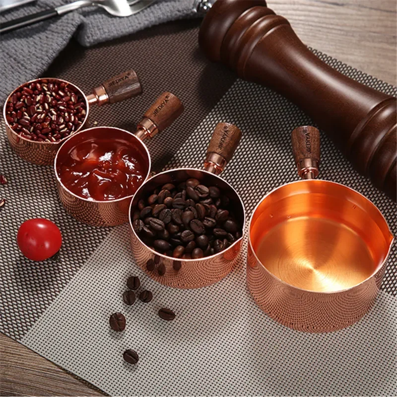 

handle measuring spoon sauce pot with spout with rosewood handle small sauce pot sauce pot iron plate cooking sauce pot
