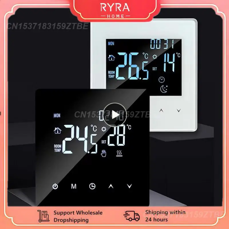 

1~4PCS Wifi Energy-saving High-performance Touch Screen Smart Floor Heating Thermostat Remote Control Innovative Modern