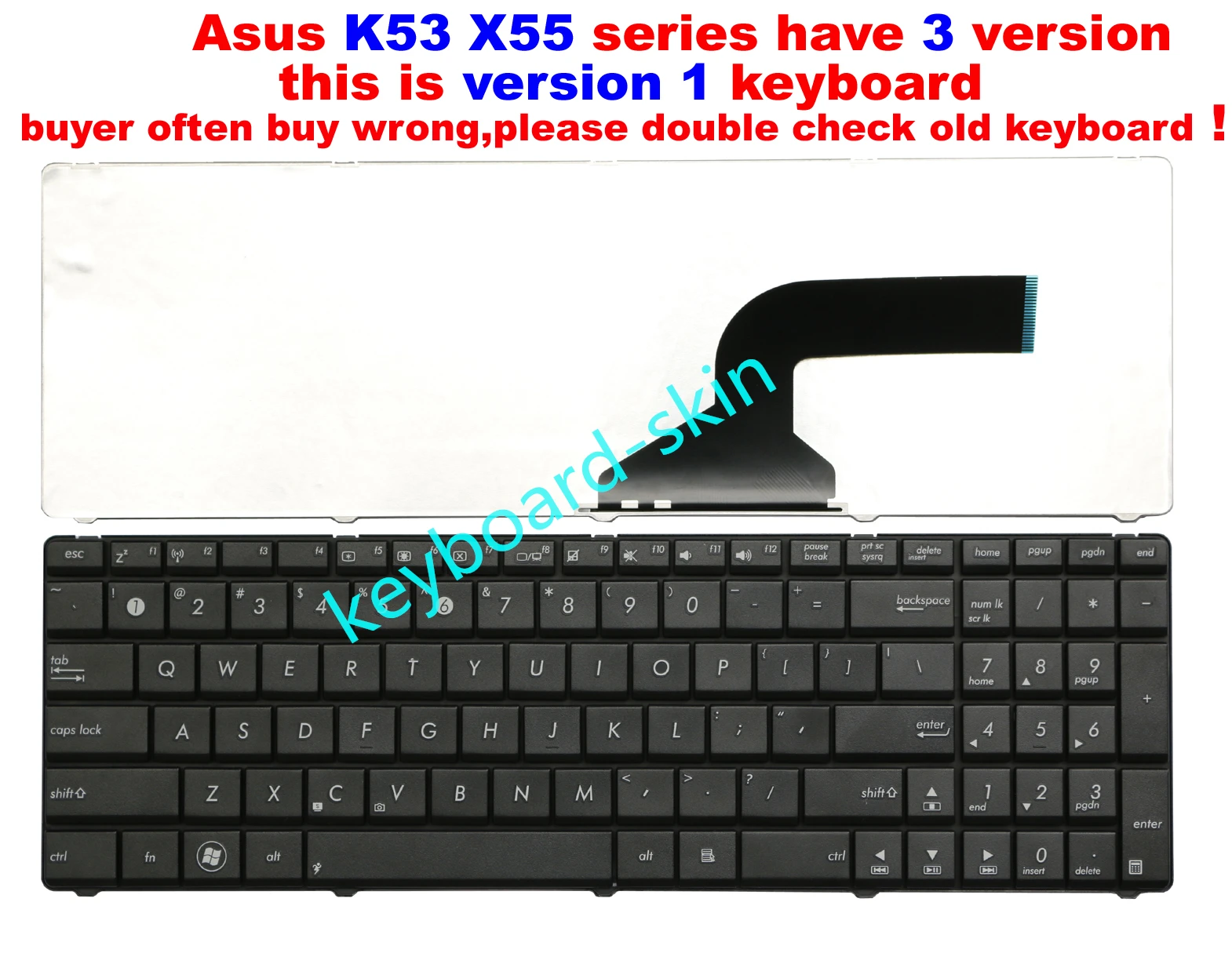Новая Черная Клавиатура США для ноутбука Asus K53U K53B K53BY K53T K53S K53SV K53E K53 K53Z K53SC K53X X55 X55VD X55A X55C X55U X55X