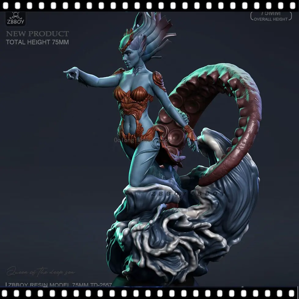 

Наборы неокрашенных моделей из смолы H75mm 1 / 24 deep sea queen tdGK, модель из смолы, аниме-фигурка, 3D печать, гараж Kit2557