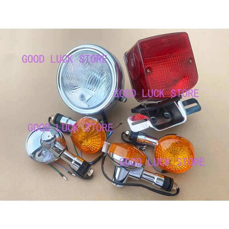 Фото Мотоциклетный головной фонарь для KTM Lifan Dayang Suzuki Haojue GN125 GN 125 GN150 HJ125-8 125cc 150cc, передняя лампа/задние фонари, индикаторы №1