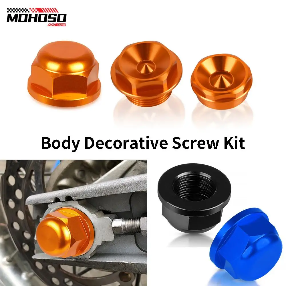 

FOR 125-501 TE / FE 2014 125-530 EXC /EXC-F/ XCW 2003 -2015 2014 2013 EXCF Motorcycle Rear Axle Screw Body Decorative Screw Kit