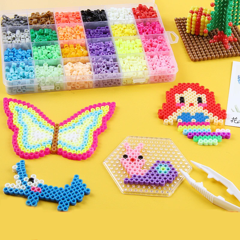 

Aqua Hama Beads Perles Kit Set Kandi Colorful Bead Children Handicrafts DIY Toy Water Stick Refill Creation Bead Toy for Kids
