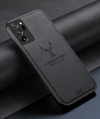 Чехол для Samsung Galaxy Note 20 Ultra 10 9 8, Мягкая тканевая защитная задняя крышка с оленем, чехол для Samsung Note 10 Plus Pro Shell