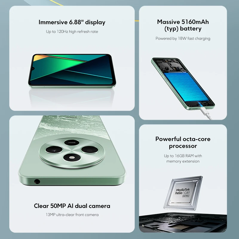 Смартфон Poco C75 8/256ГБ global