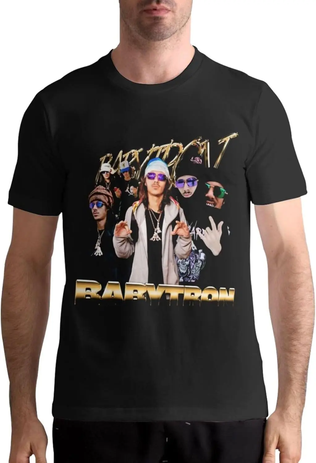 Футболка BabyTrons мужская с коротким рукавом мягкая летняя рубашка подарок черный