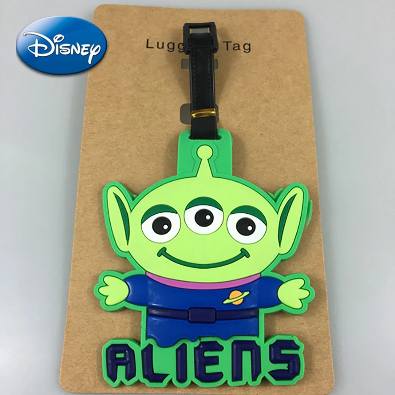 

Disney Toy Story Luggage Tags Lotso Cute Anime Suitcase Tag Baggage Holder Soft Glue Flight Travel Accessories Label Bag Pendant