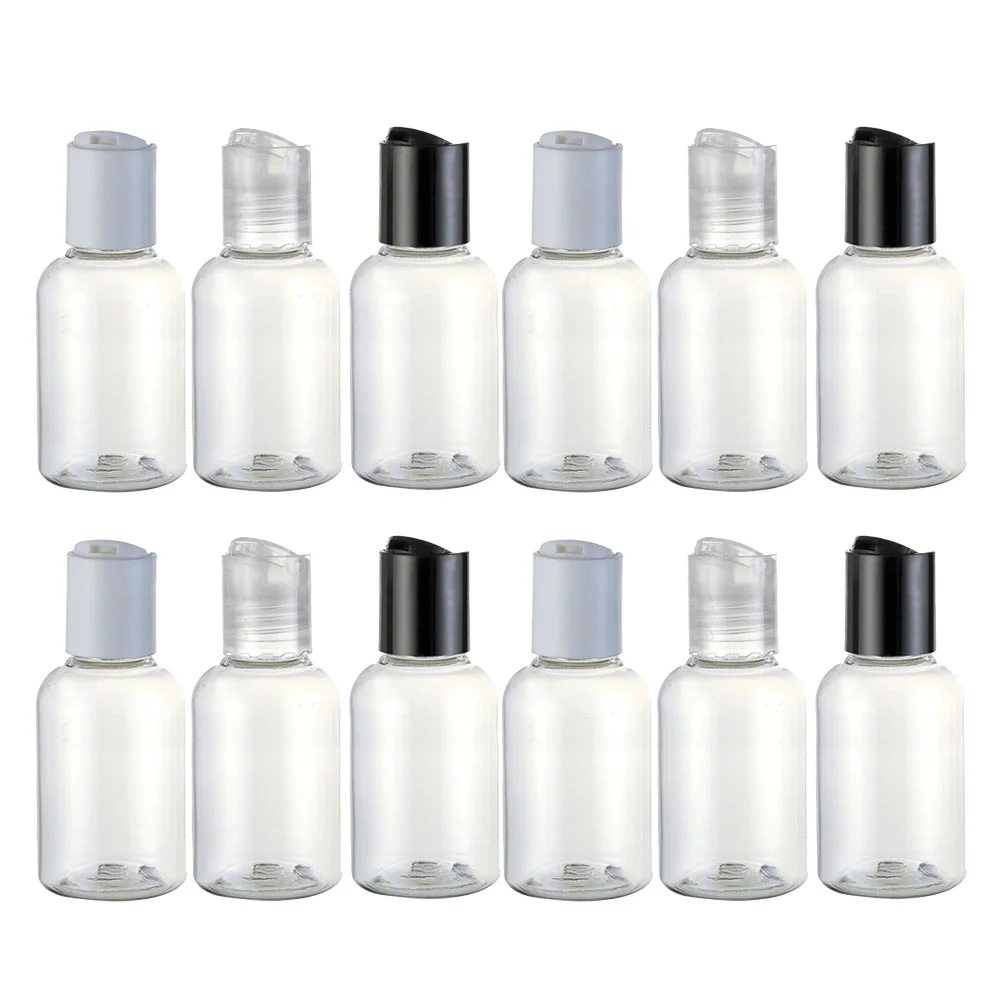 

12pcs Makeup Sample Pump Bottle Dispenser Jar Empty Pump Vial Dispenser Jar Bath Lotion Dispenser
