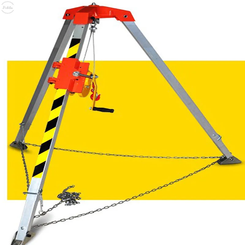 

Firefighting Rescue Equipment Rescue Tripod with hand winch for small space