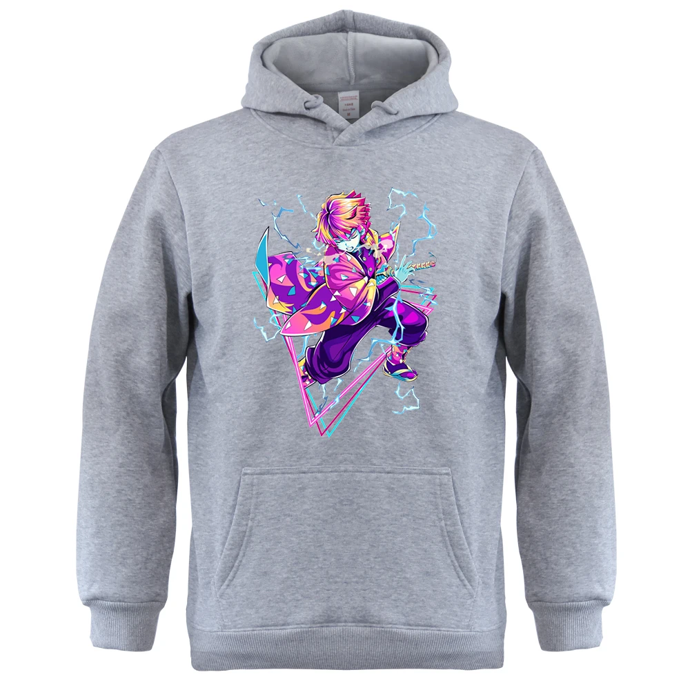 

Мужская толстовка с капюшоном Zenitsu, с изображением рассекающего демонов