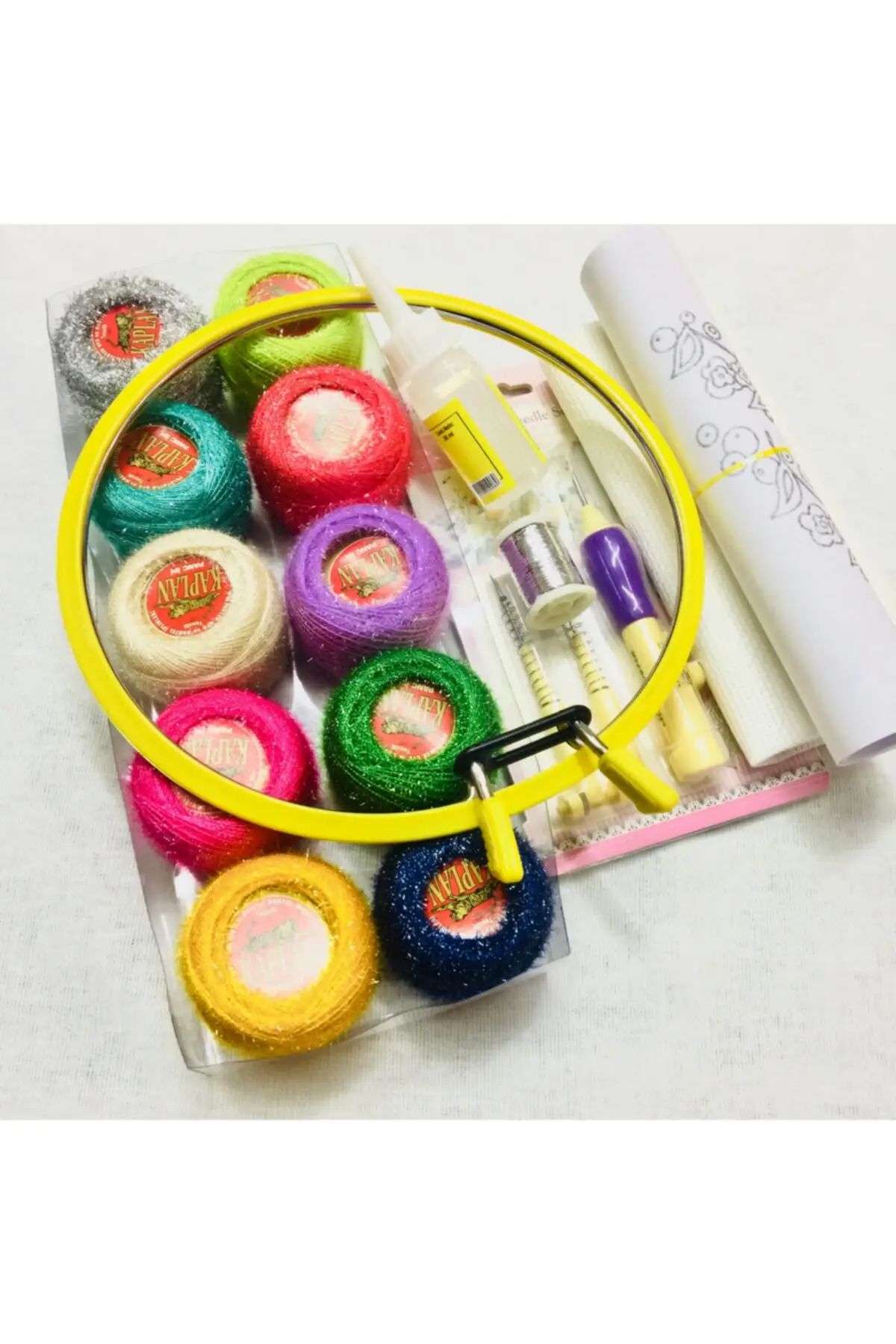 

Embroidery Set Punch Needle + steel Pulley + Rope + glue Kits Hobby Supplies & Leisure Life