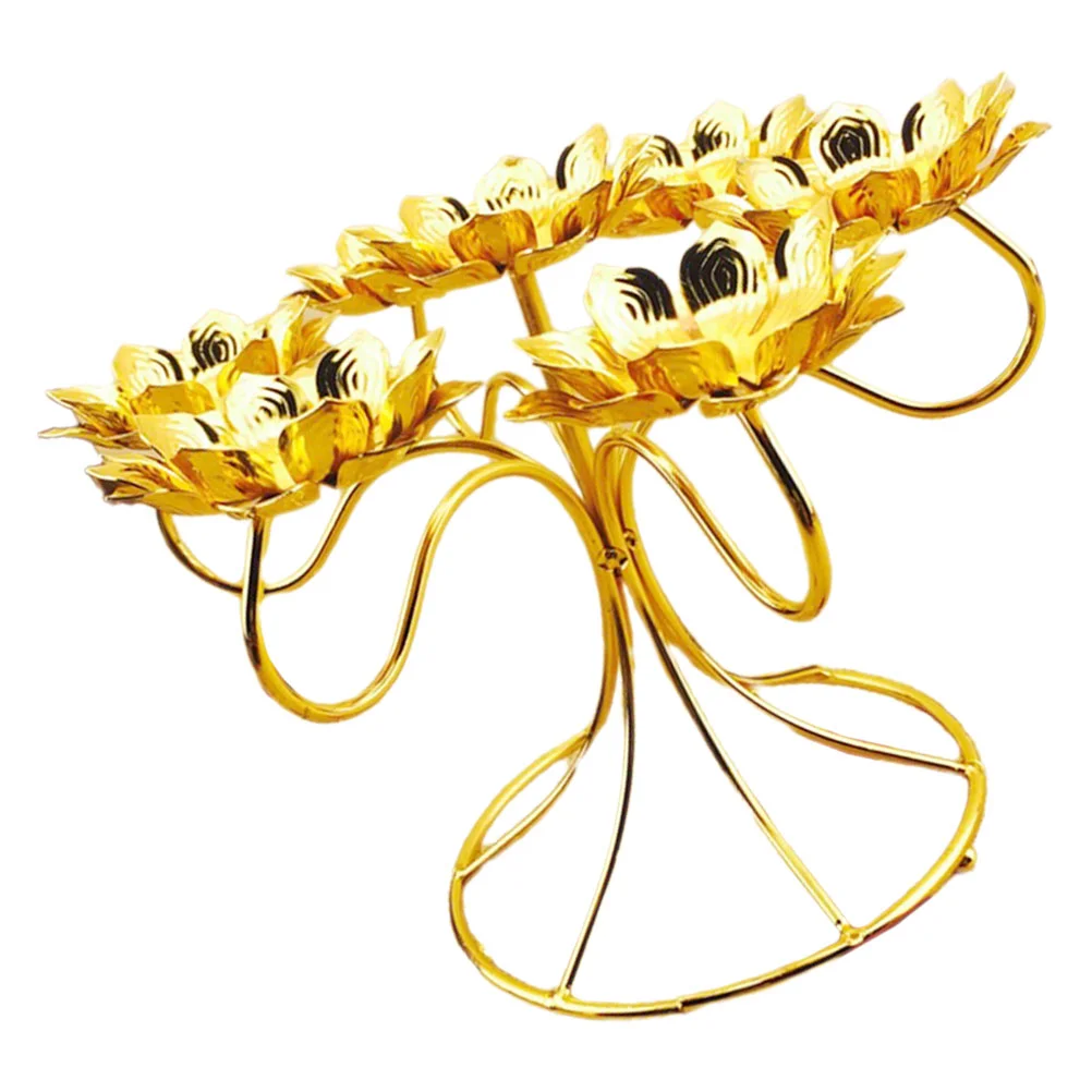 

Household Candlestick Metal Holder Decorative Sticks Butter Tealight Holders Alloy Stand