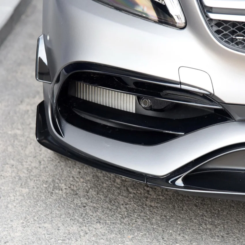 

Front Bumper Spoiler Splitter Trim for Mercedes‑Benz A‑Class W176 AMG‑Line A45 2015 2016 2017 2018 Glossy Black
