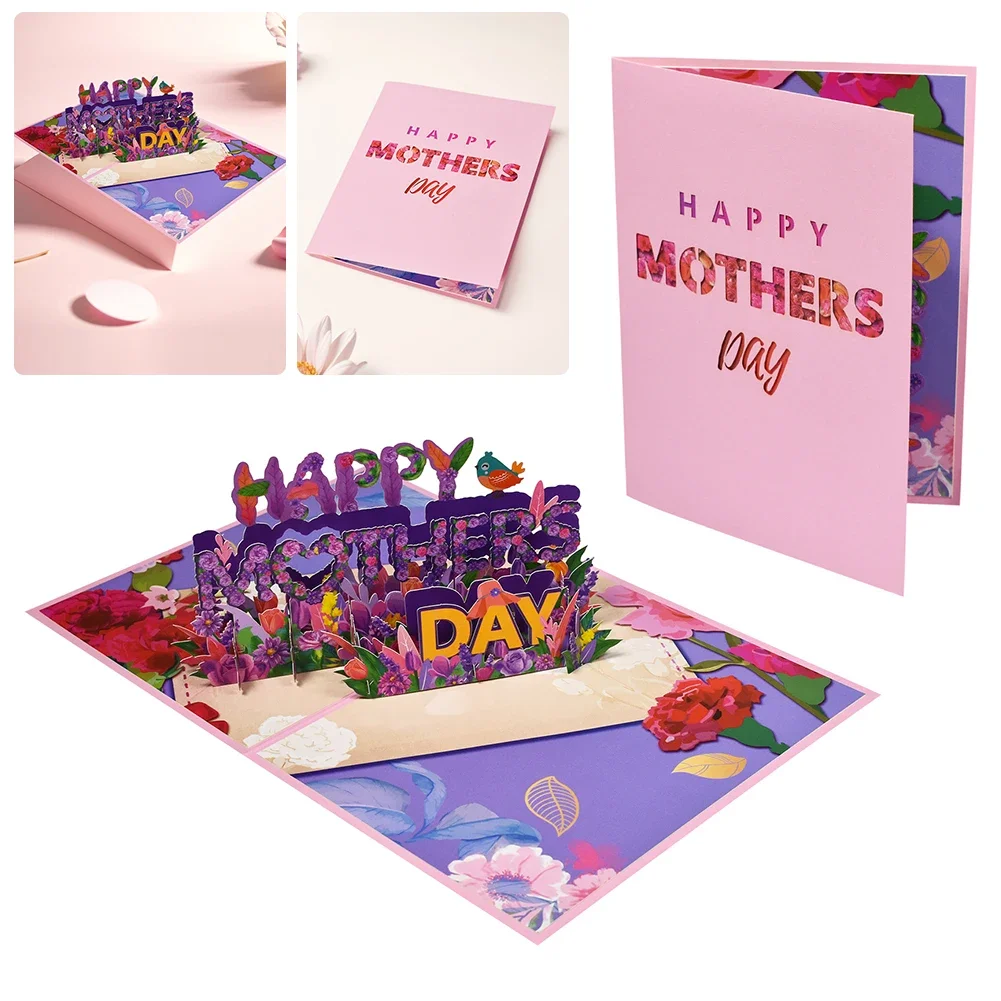 3D Всплывающая Поздравительная Открытка Креативная Подарочная Ко Дню Матери С